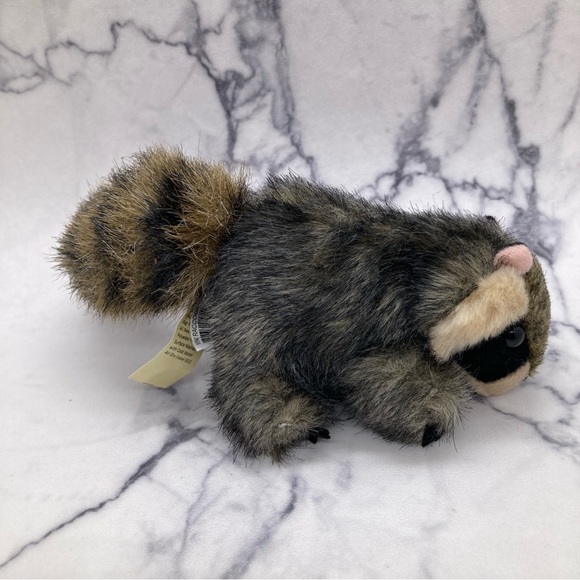 Folkmanis Mini Raccoon Finger Puppet Plush Pretend Play Toy Trash Bandit - Picture 4 of 7